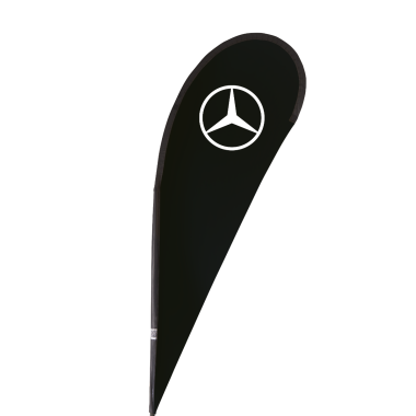 voile Mercedes pour beach flag